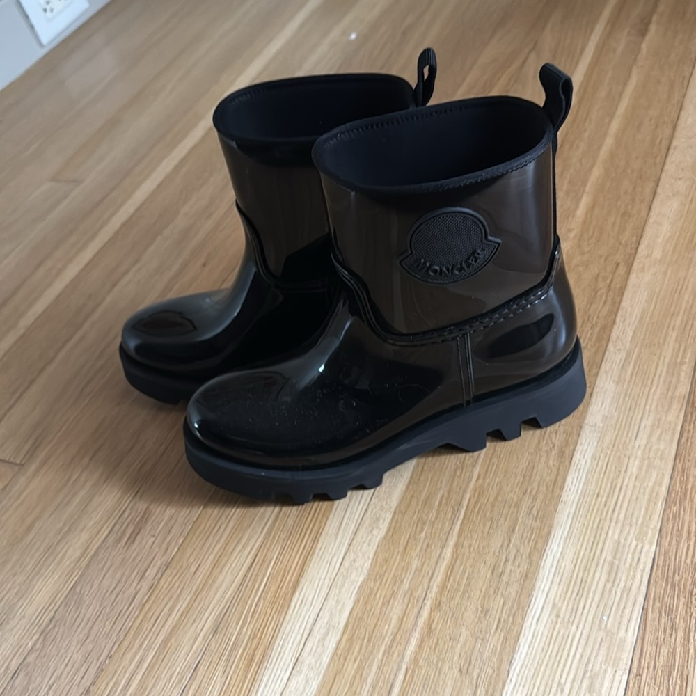 Moncler Shiny Black Ginette rain boots - Picture 7 of 8